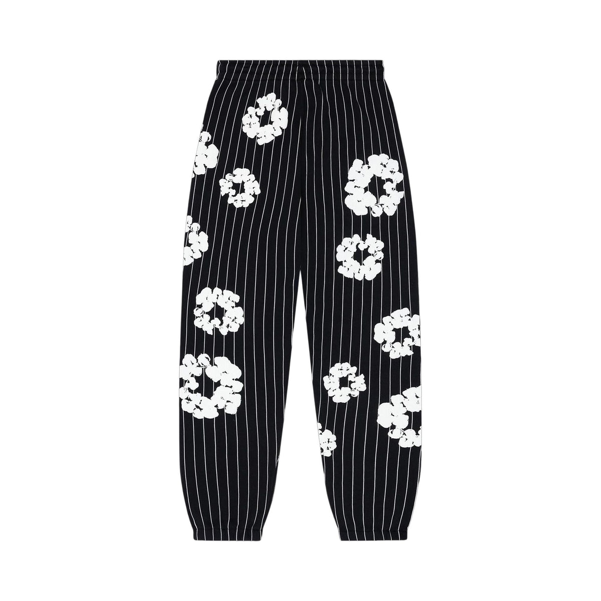 Denim Tears Pinstripe Wreath Sweatpants Black - Im Your Wardrobe