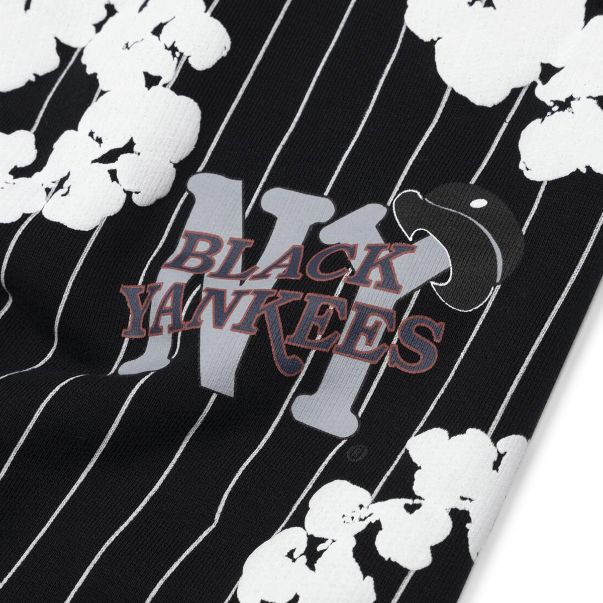 Denim Tears Pinstripe Wreath Sweatpants Black - Im Your Wardrobe