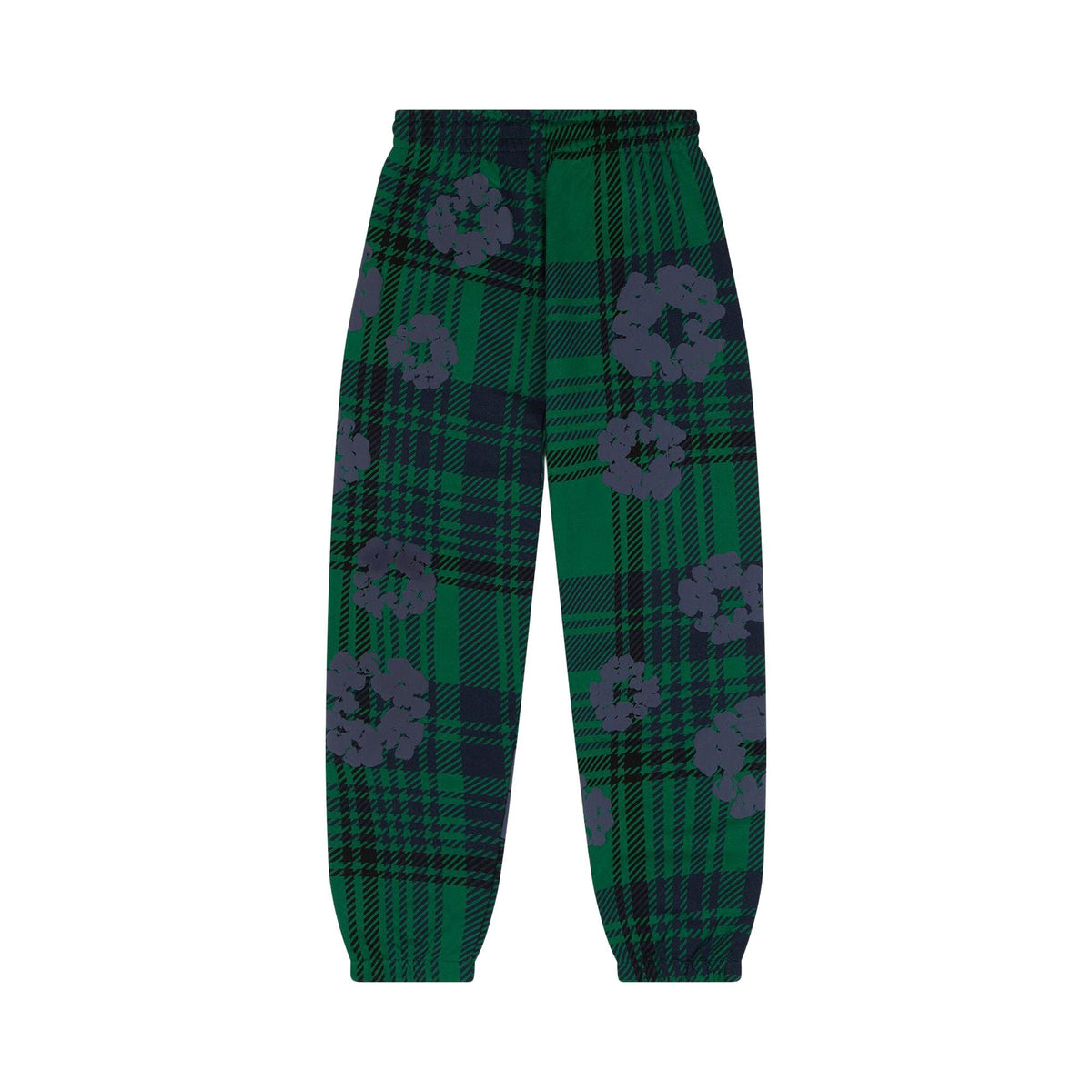 Denim Tears Plaid Cotton Wreath Sweatpants Green - Im Your Wardrobe