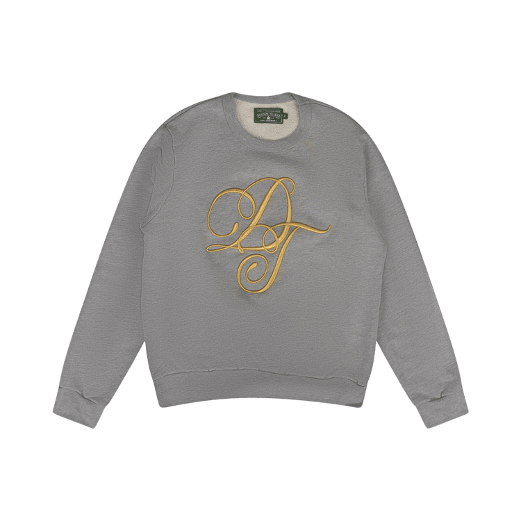 Denim Tears Script Crewneck Grey - Im Your Wardrobe