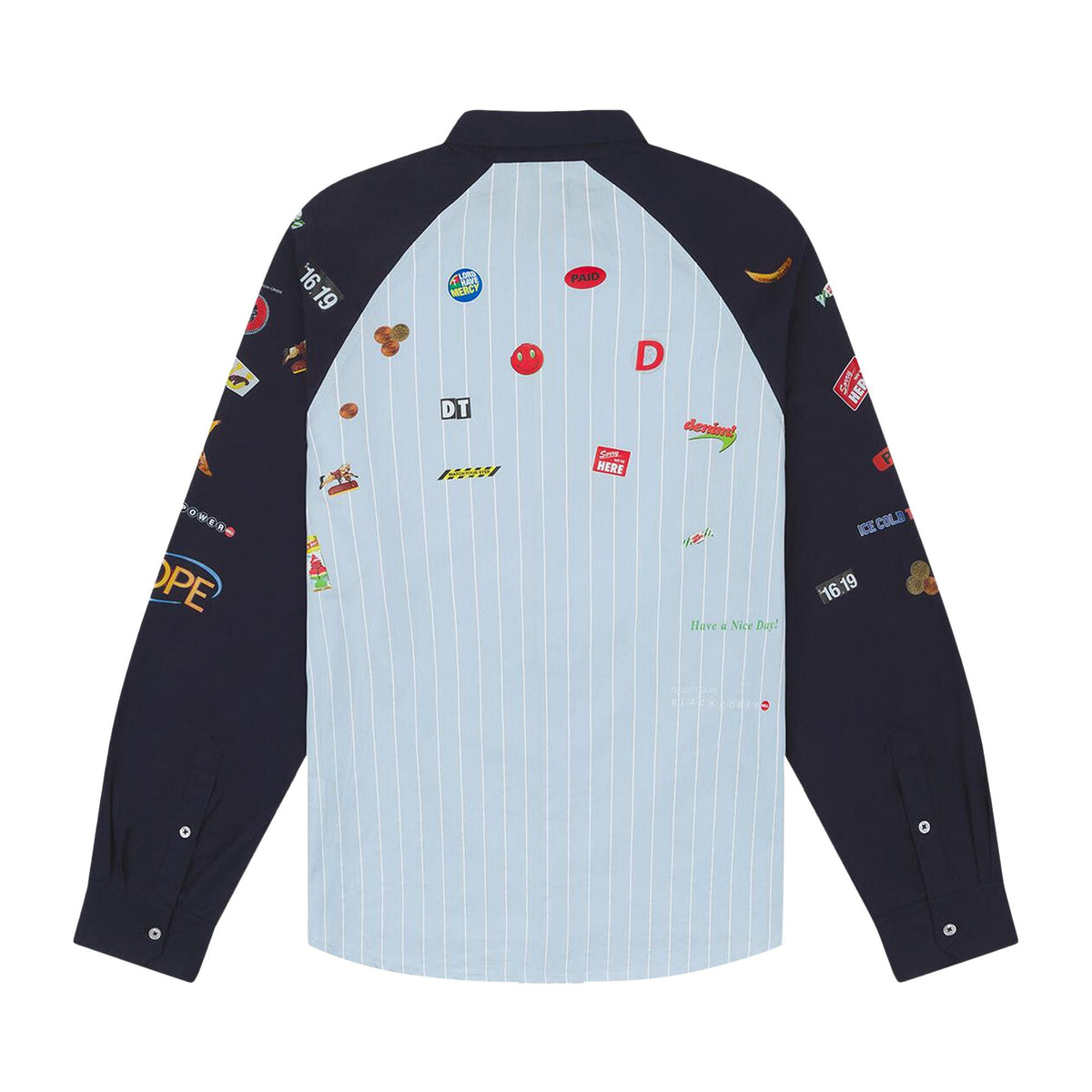 Denim Tears Sweet Corner Delivery Shirt Blue - Im Your Wardrobe