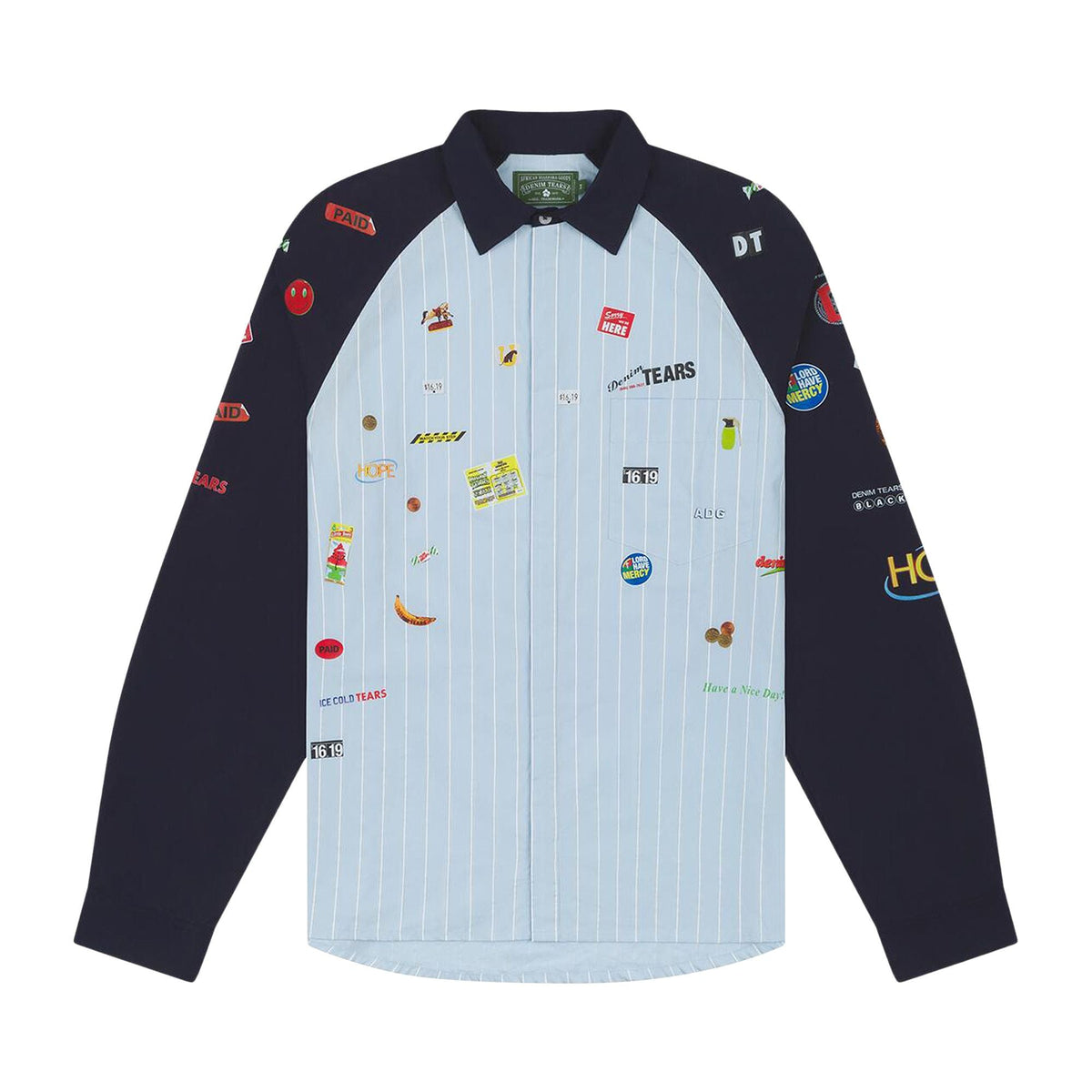 Denim Tears Sweet Corner Delivery Shirt Blue - Im Your Wardrobe