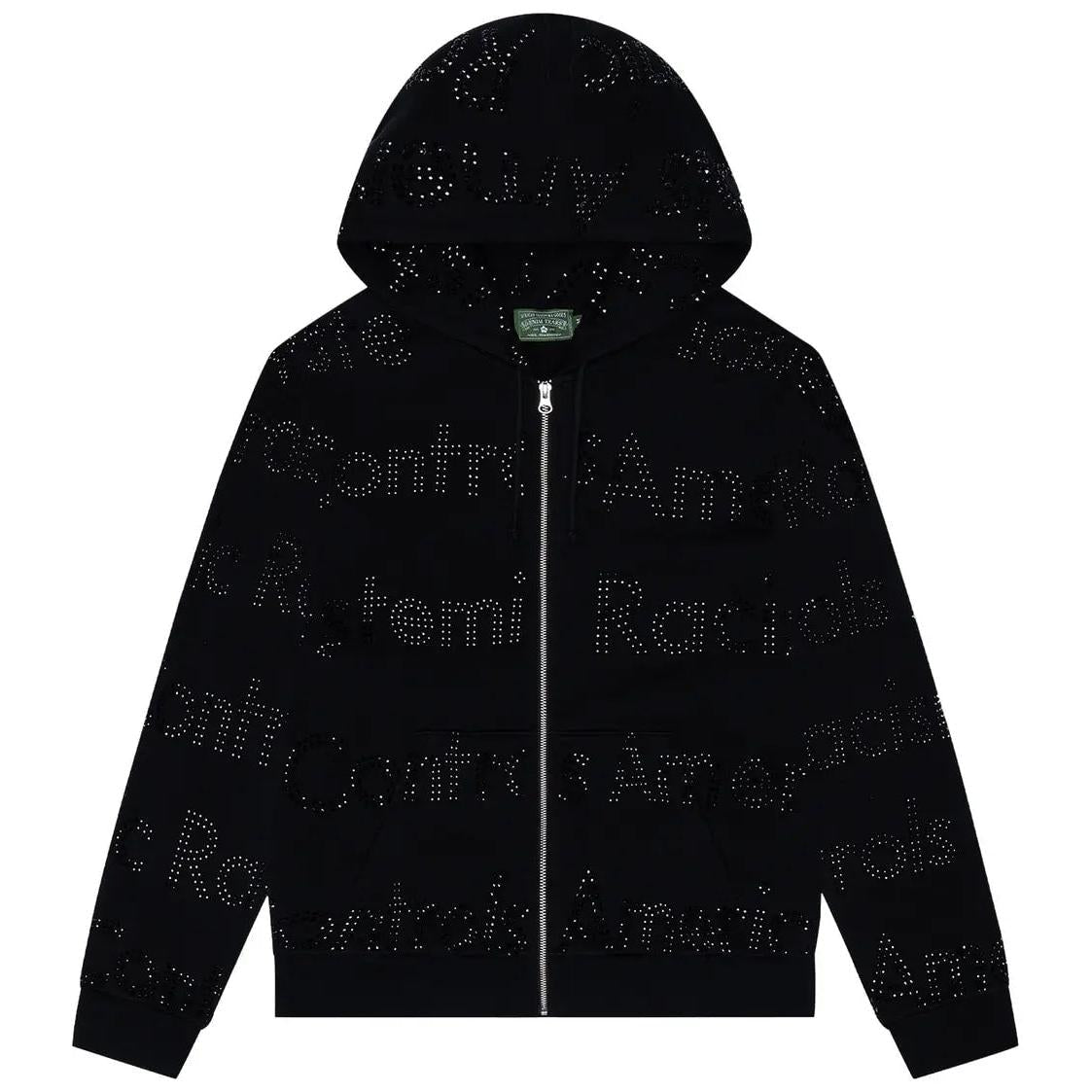 Denim Tears Systemic Racism Controls America Zip Hoodie Black - Im Your Wardrobe