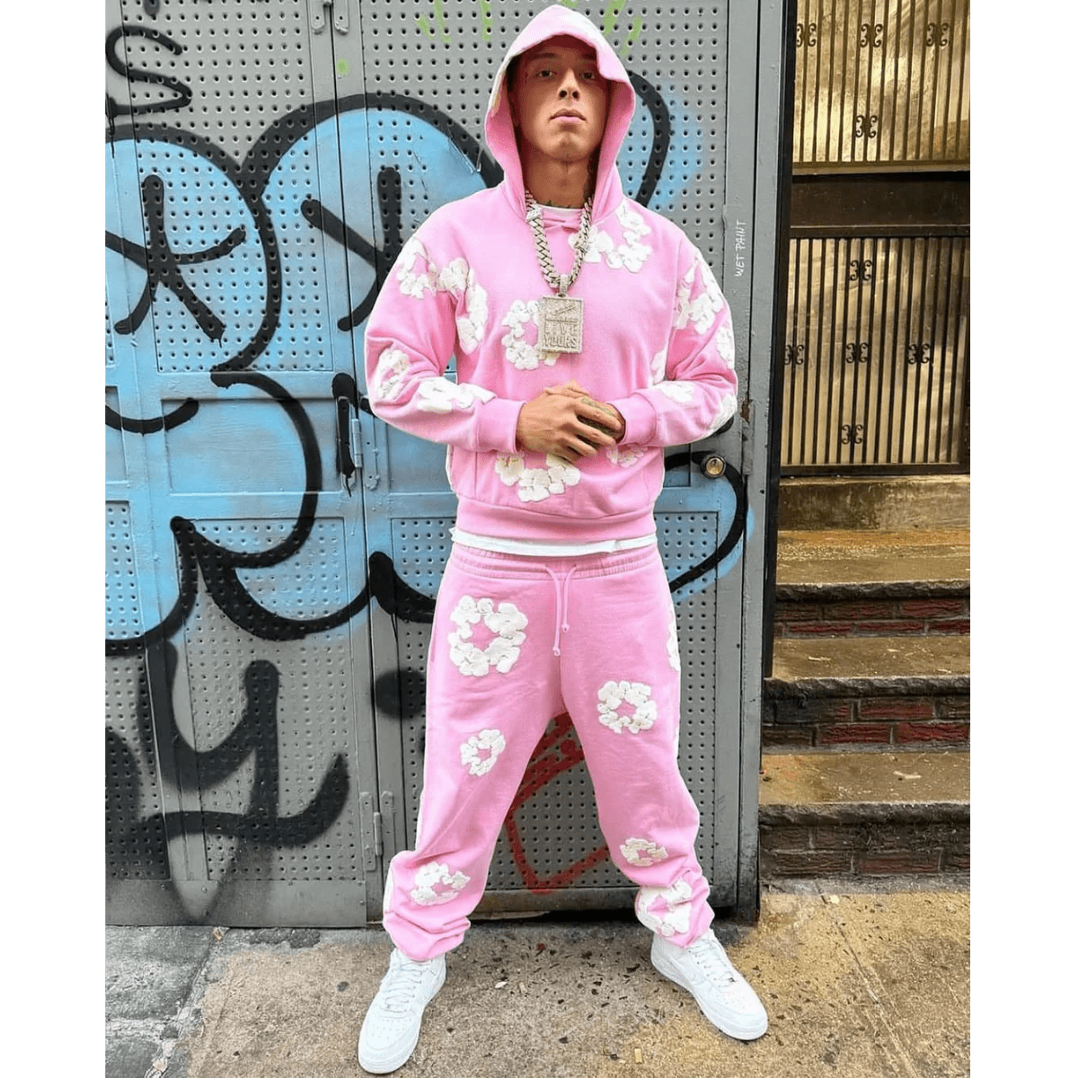 Buy Denim Tears The Cotton Wreath Sweatshirt Pink in NZ - Im Your Buy Denim Tears The Cotton Wreath Sweatshirt Pink in NZ - Im Your