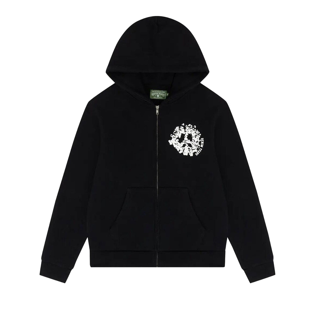 Denim Tears University Zip Hoodie Black/White - Im Your Wardrobe