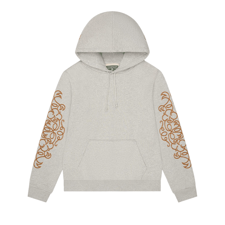 Denim Tears Western Embroidered Hoodie Grey - Im Your Wardrobe