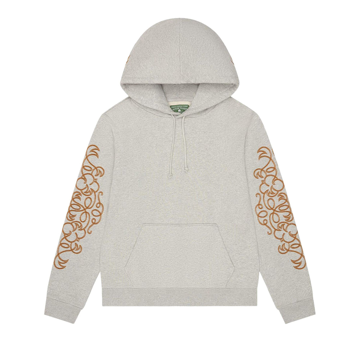 Denim Tears Western Embroidered Hoodie Grey - Im Your Wardrobe