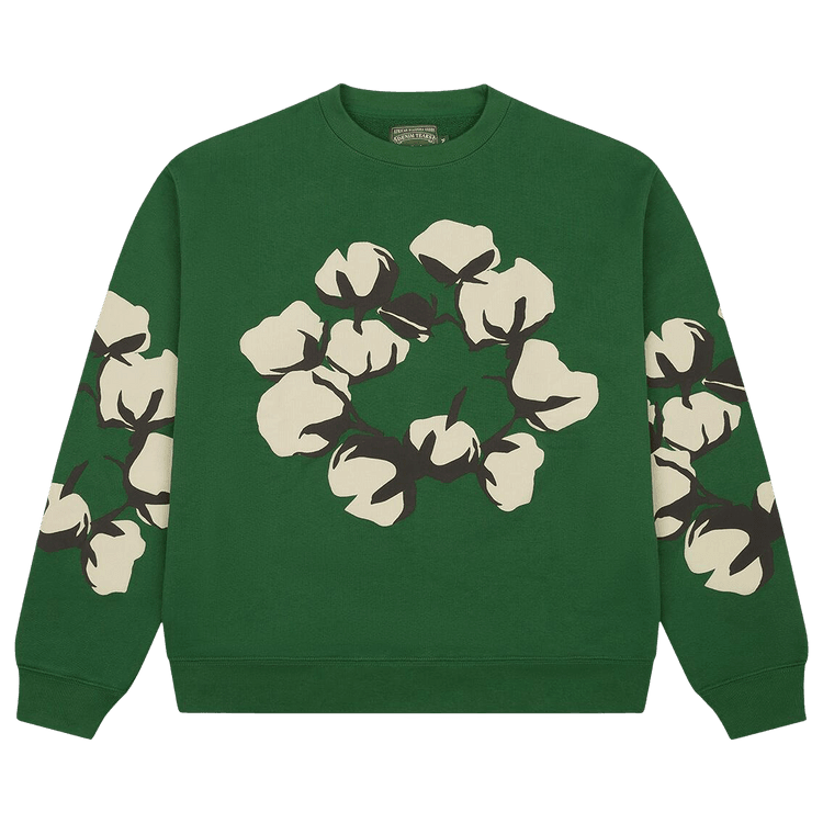 Denim Tears x Cactus Plant Flea Market Cactus Tears Crewneck Green - Im Your Wardrobe