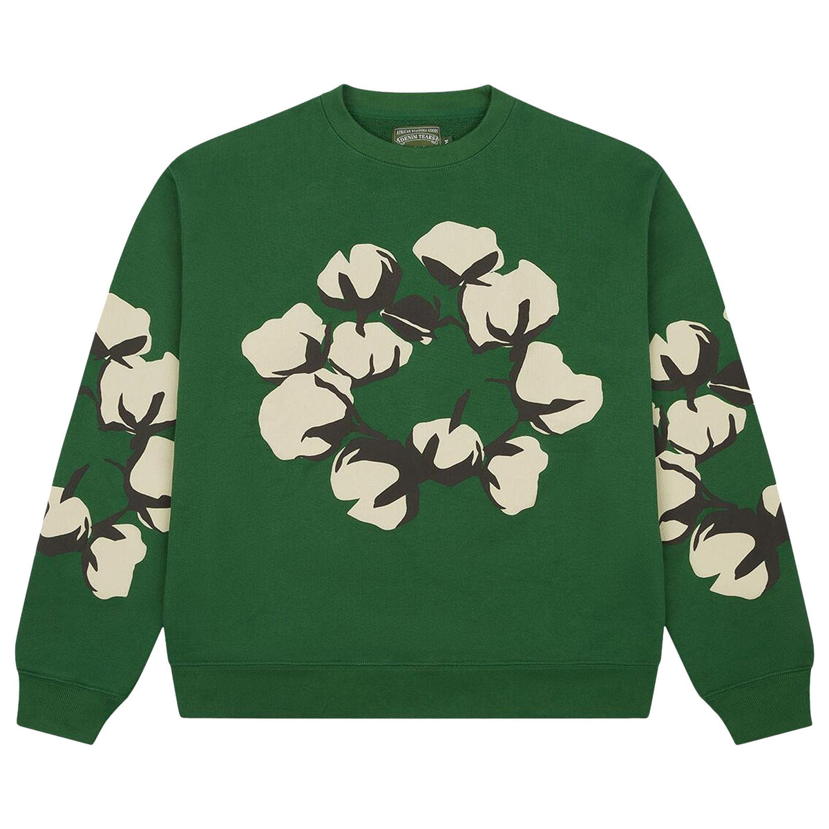 Denim Tears x Cactus Plant Flea Market Cactus Tears Crewneck Green - Im Your Wardrobe