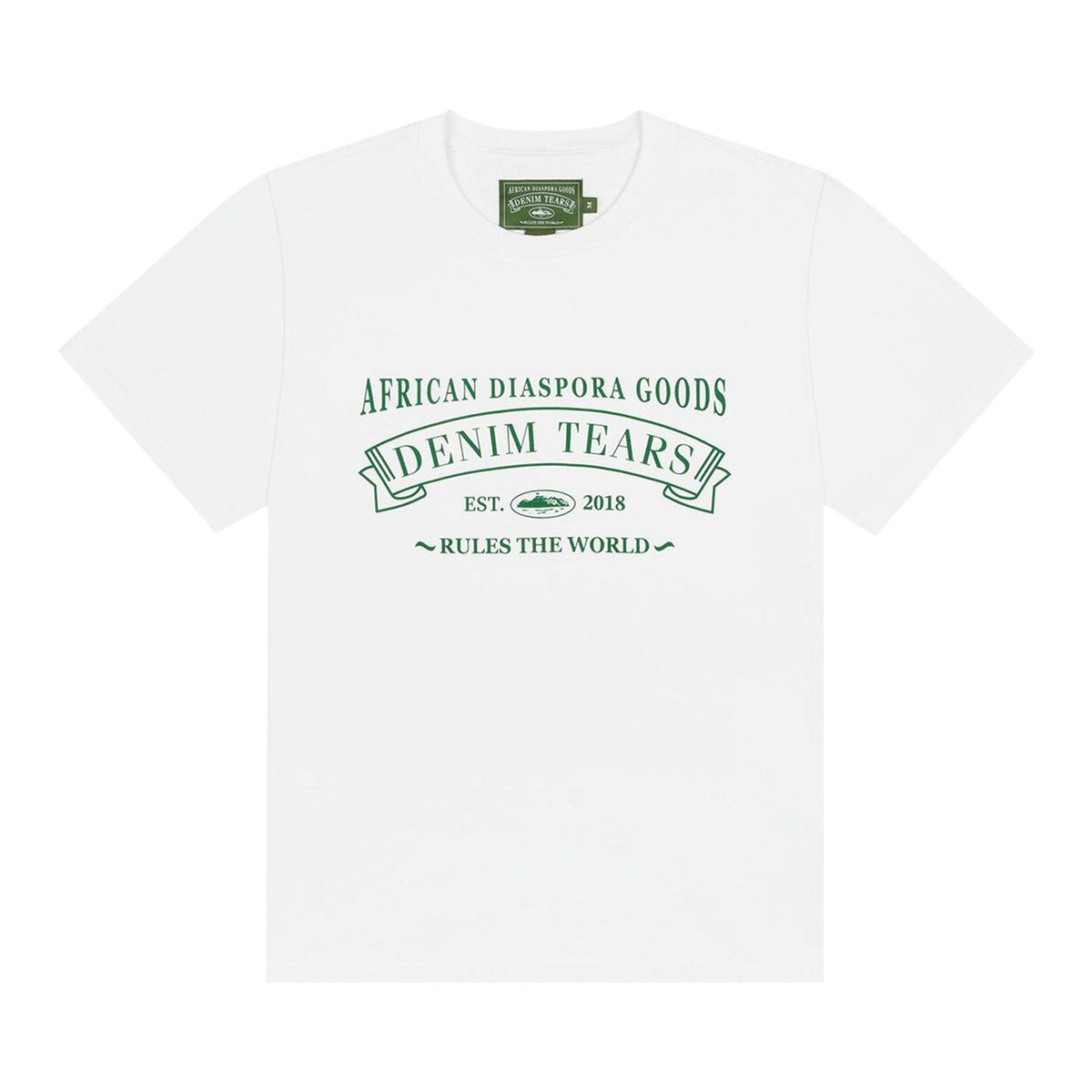 Denim Tears x Corteiz ADG Tee White - Im Your Wardrobe