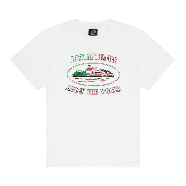 Denim Tears x Corteiz Cortears OG Alcatraz Tee White - Im Your Wardrobe
