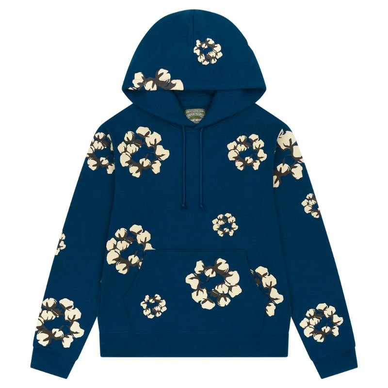 Denim Tears x CPFM Cactus Tears Wreath Hoodie Navy - Im Your Wardrobe