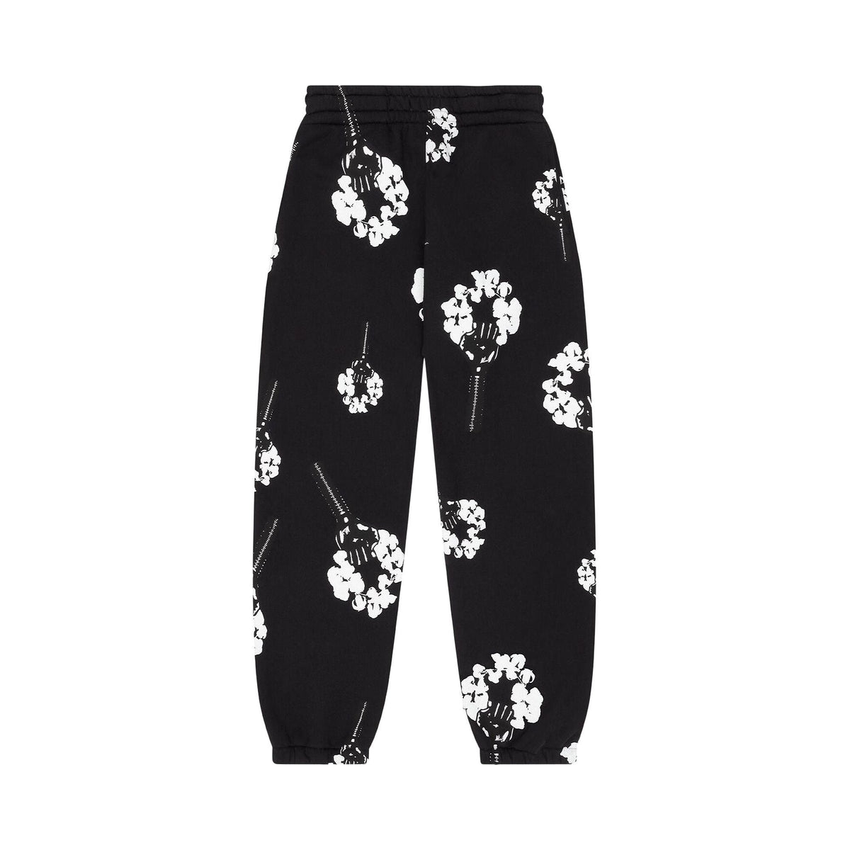 Denim Tears x Hardies Tears Fist Wreath Open Hem Sweatpants Black - Im Your Wardrobe