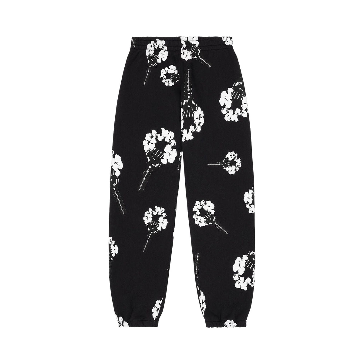 Denim Tears x Hardies Tears Fist Wreath Open Hem Sweatpants Black - Im Your Wardrobe