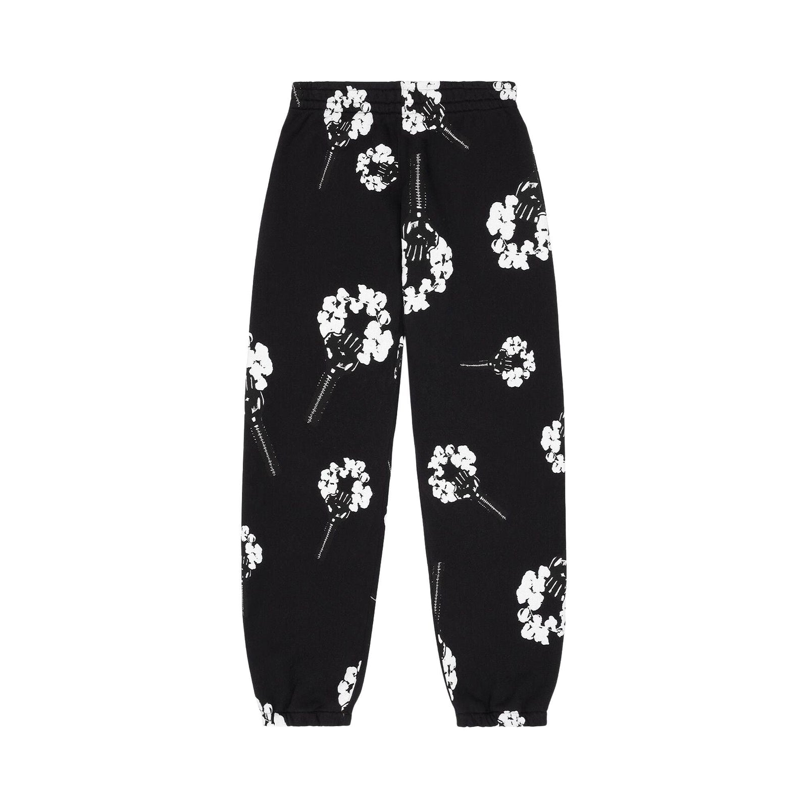 Denim Tears x Hardies Tears Fist Wreath Open Hem Sweatpants Black - Im Your Wardrobe