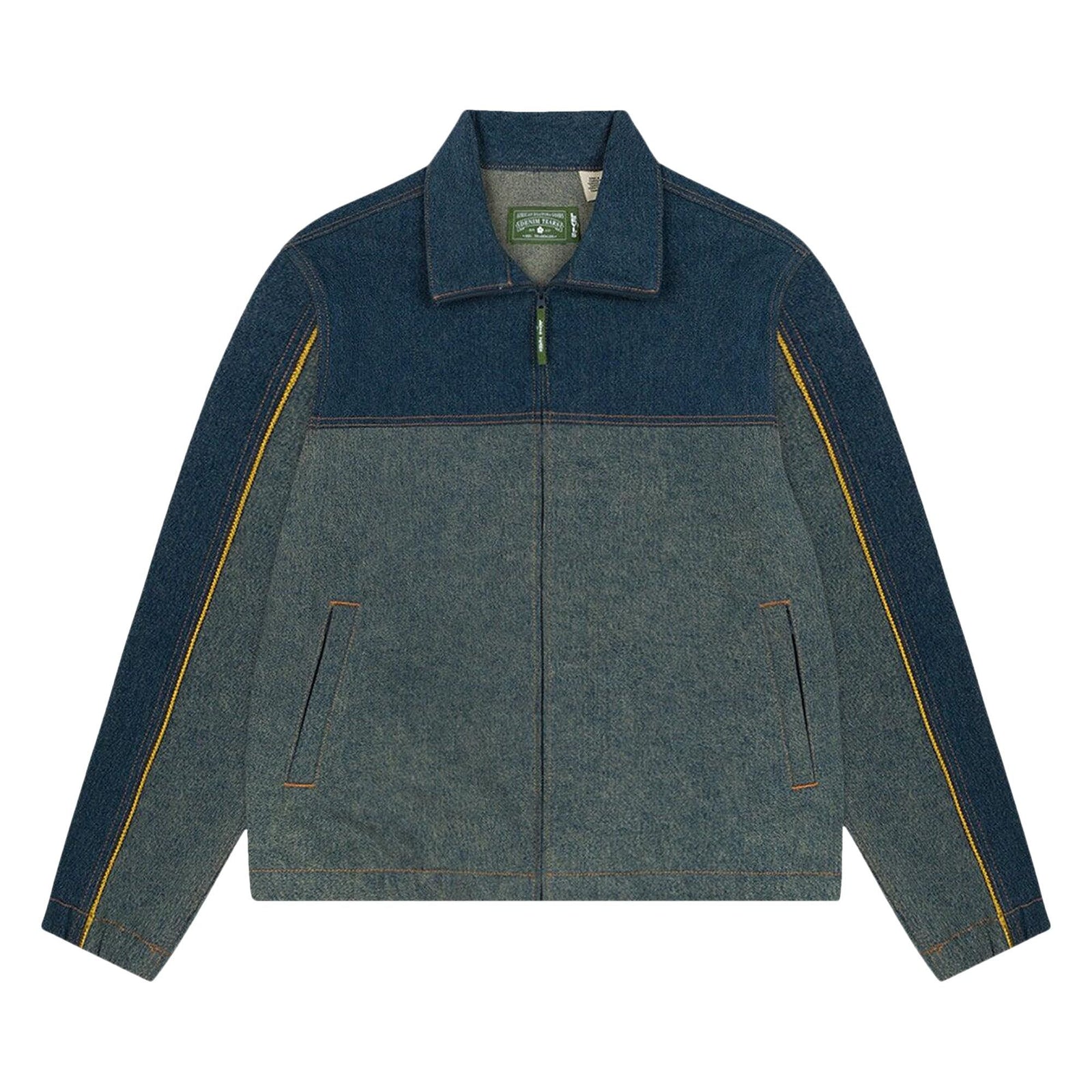Denim Tears x Levi's Cotton Fleur De-Lis Denim Track Jacket Light Wash - Im Your Wardrobe