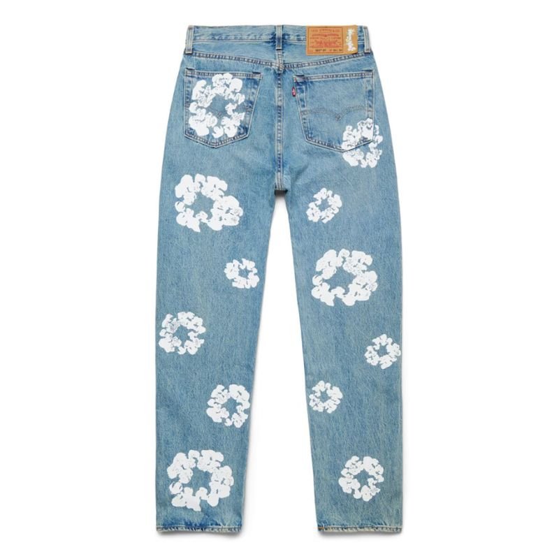 Denim Tears x Levi&#39;s Cotton Wreath Jean &#39;Light Wash&#39; - Im Your Wardrobe