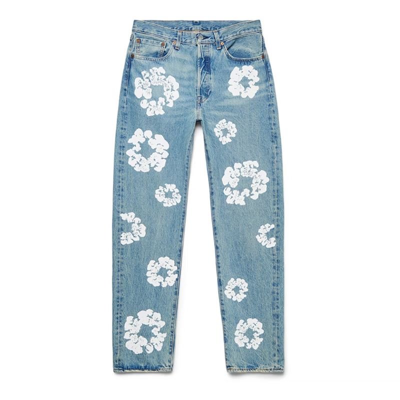 Denim Tears x Levi&#39;s Cotton Wreath Jean &#39;Light Wash&#39; - Im Your Wardrobe