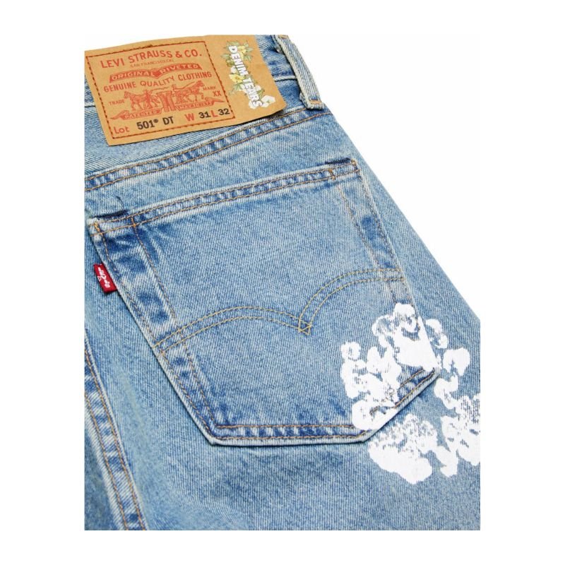 Denim Tears x Levi&#39;s Cotton Wreath Jean &#39;Light Wash&#39; - Im Your Wardrobe