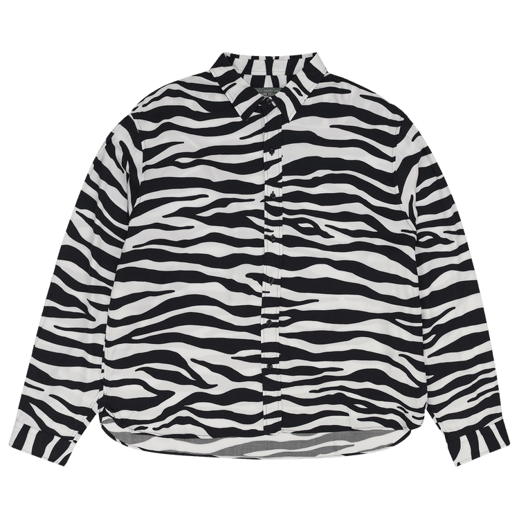 Denim Tears Zebra Print Button Up Multicolor - Im Your Wardrobe