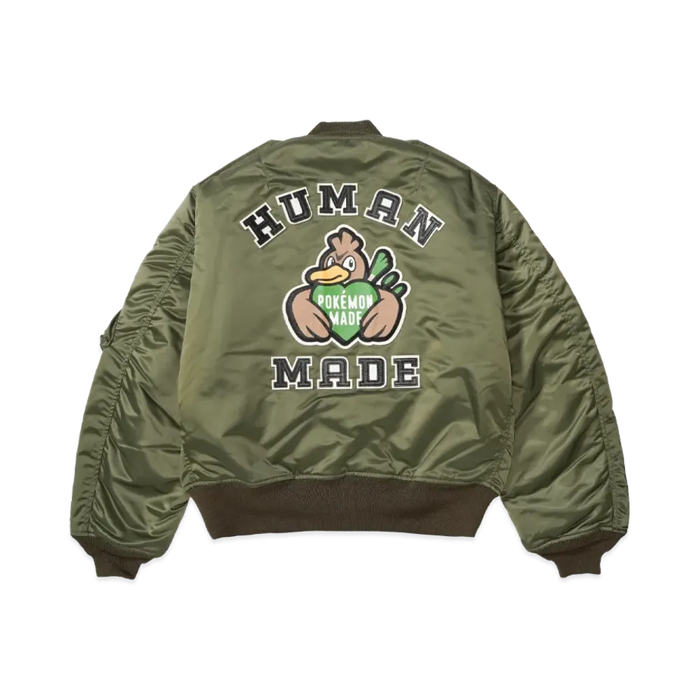 Human Made x Pokemon Farfetch'd Padded Blouson Olive Drab