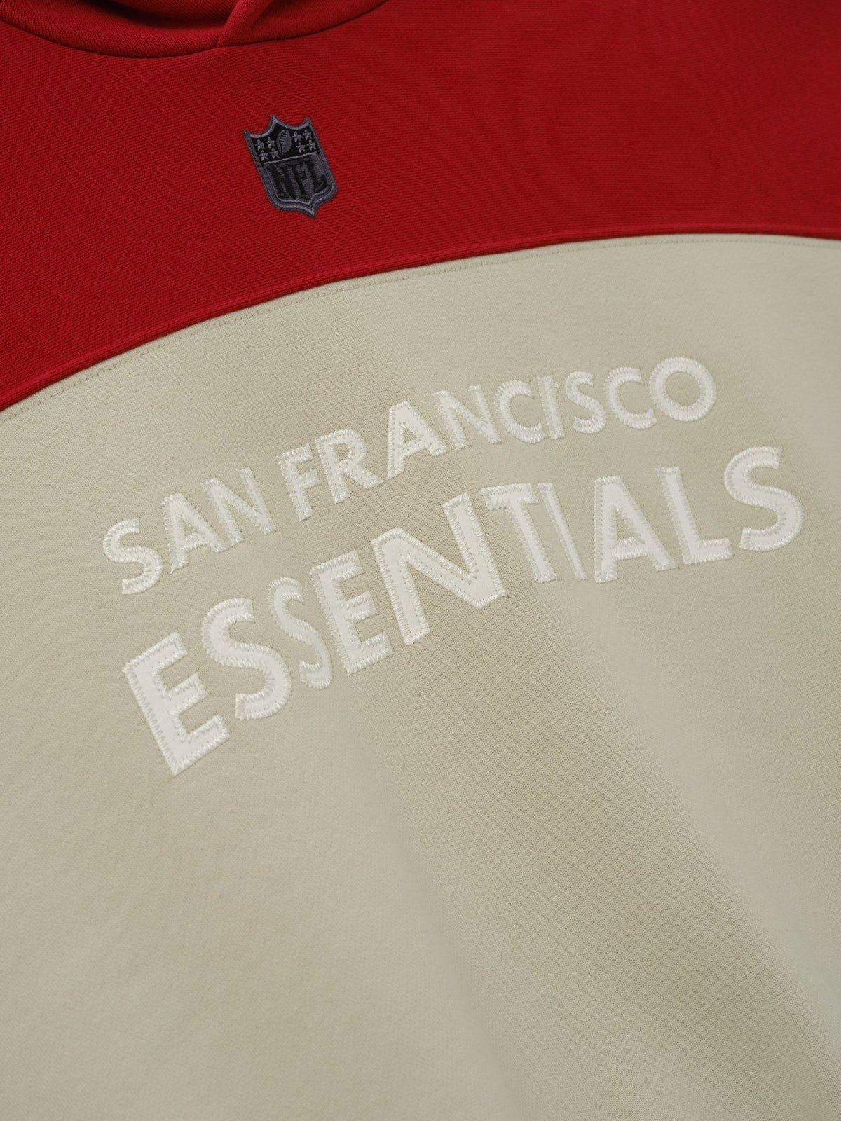 Fear of God Essentials 49ers 90s Relaxed Hoodie Sandstone - Im Your Wardrobe