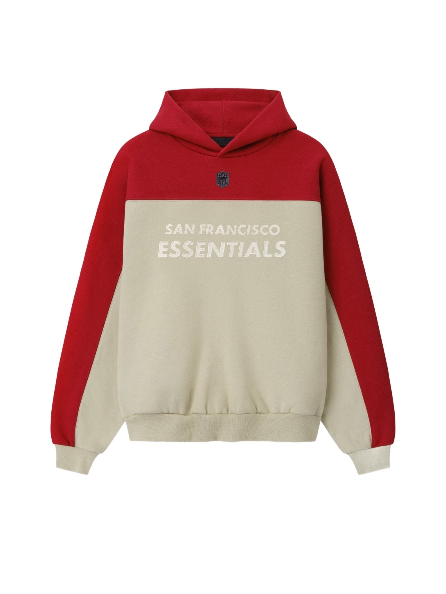 Fear of God Essentials 49ers 90s Relaxed Hoodie Sandstone - Im Your Wardrobe