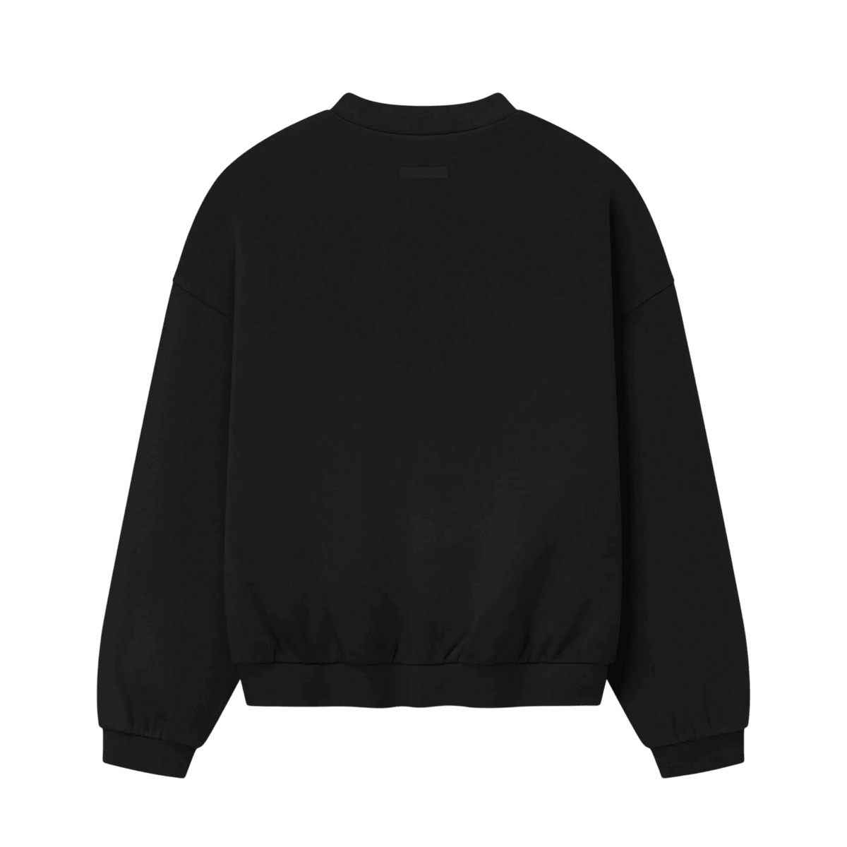Fear of God Essentials 90's Fleece Crewneck Jet Black - Im Your Wardrobe