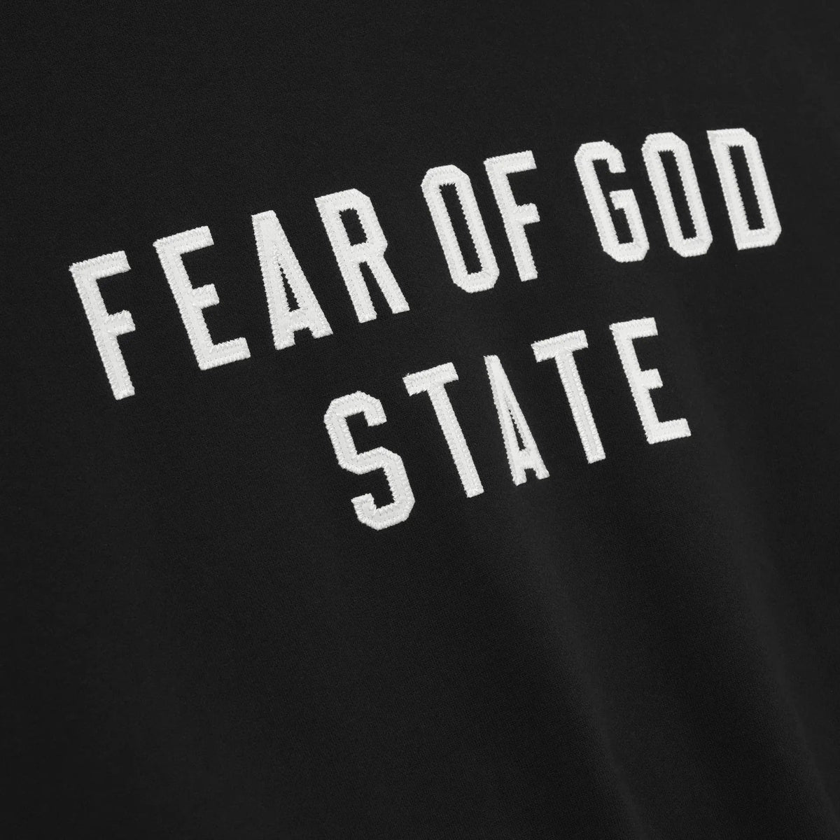 Fear of God Essentials 90&#39;s Fleece Hoodie Jet Black - Im Your Wardrobe