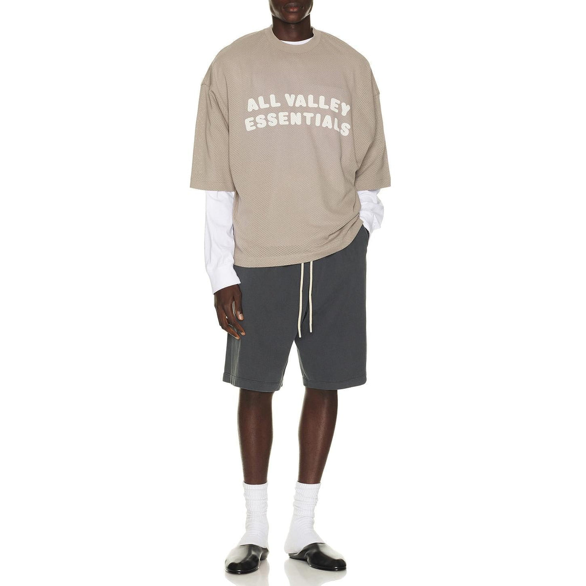 Fear of God Essentials 90's Short Washed Iron Grey - Im Your Wardrobe