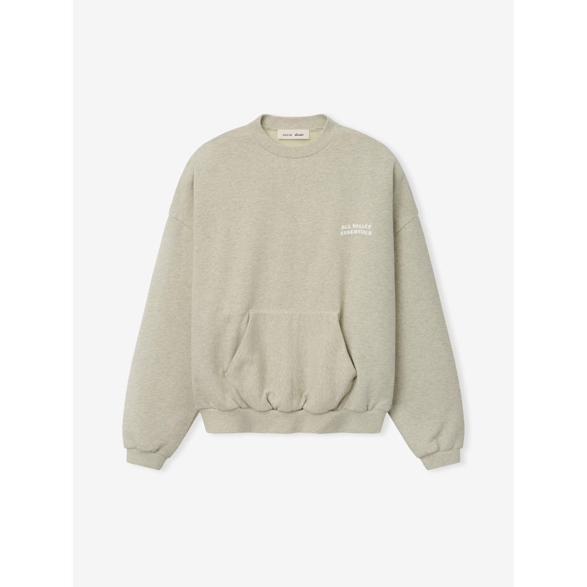 Fear of God Essentials 90s Sweatshirt Washed Vanilla Heather - Im Your Wardrobe