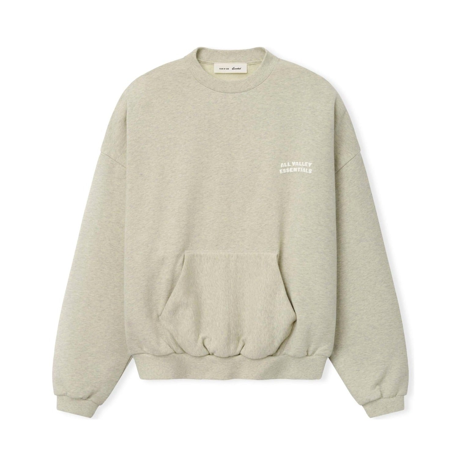 Fear of God Essentials 90s Sweatshirt Washed Vanilla Heather - Im Your Wardrobe