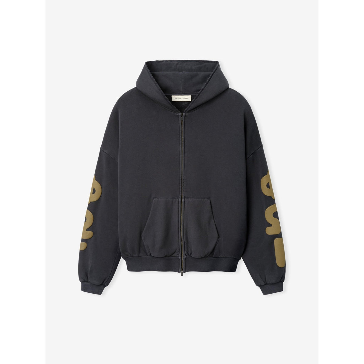 Fear of God Essentials 90s Zip-Up Hoodie Washed Iron Grey - Im Your Wardrobe