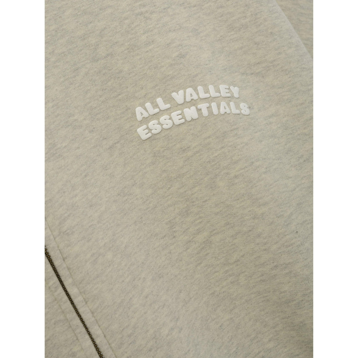 Fear of God Essentials 90s Zip-Up Hoodie Washed Vanilla Heather - Im Your Wardrobe