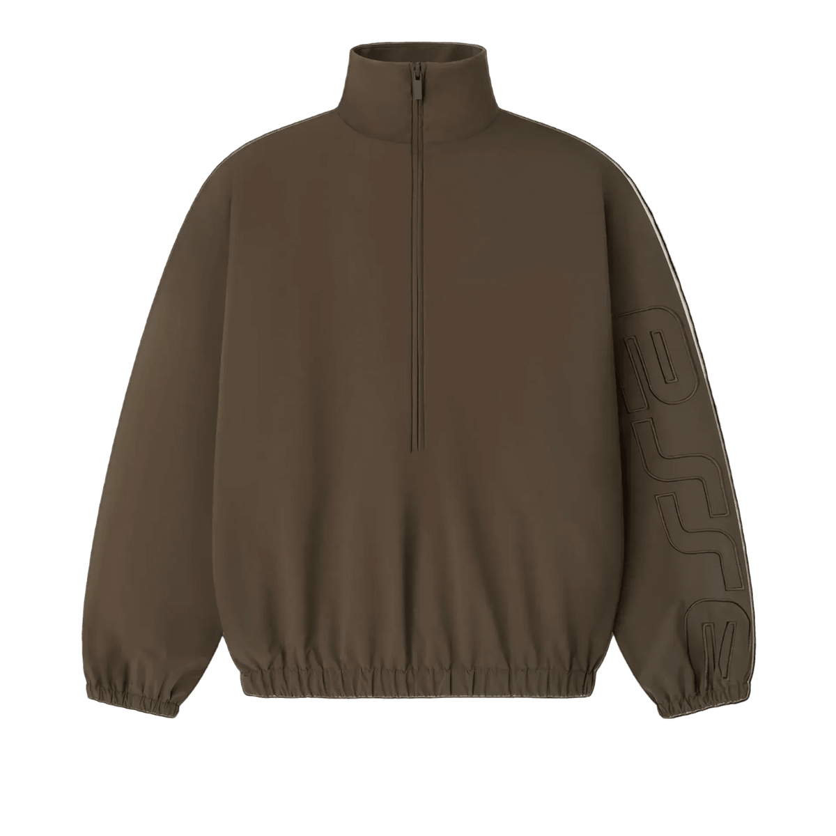 Fear Of God Essentials Active Trace Half Zip Track Jacket Brown - Im Your Wardrobe