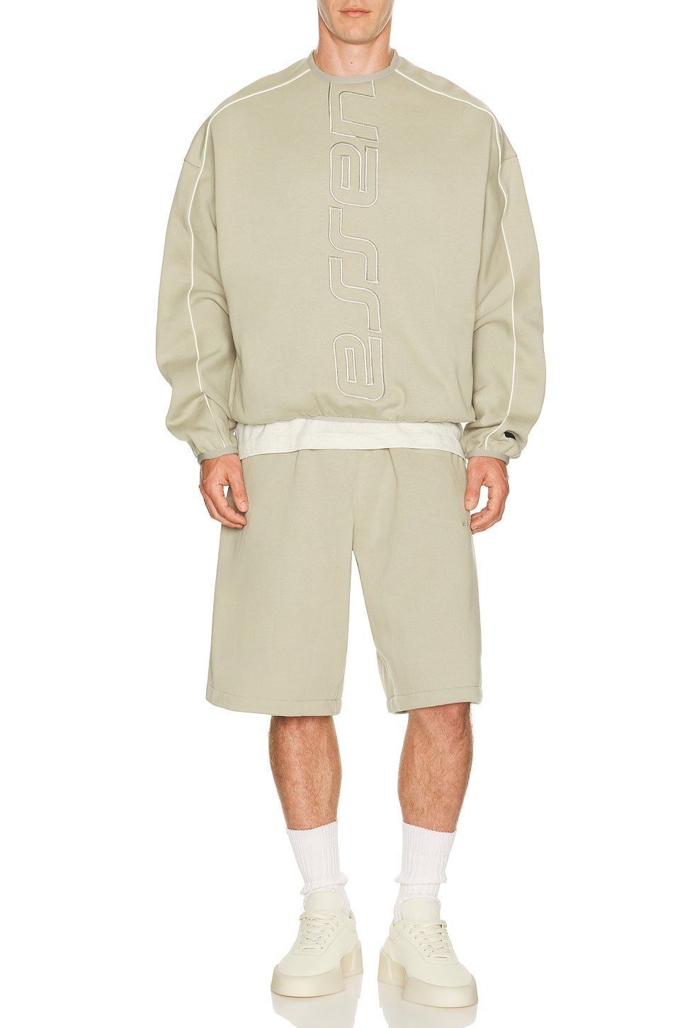 Fear of God Essentials Active Trace Modern Crewneck Sweatshirt Seal - Im Your Wardrobe