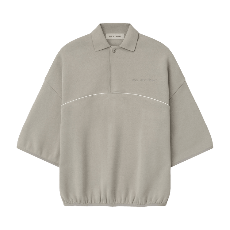 Fear of God Essentials Active Trace Quarter Sleeve Modern Polo Seal (SS26) - Im Your Wardrobe