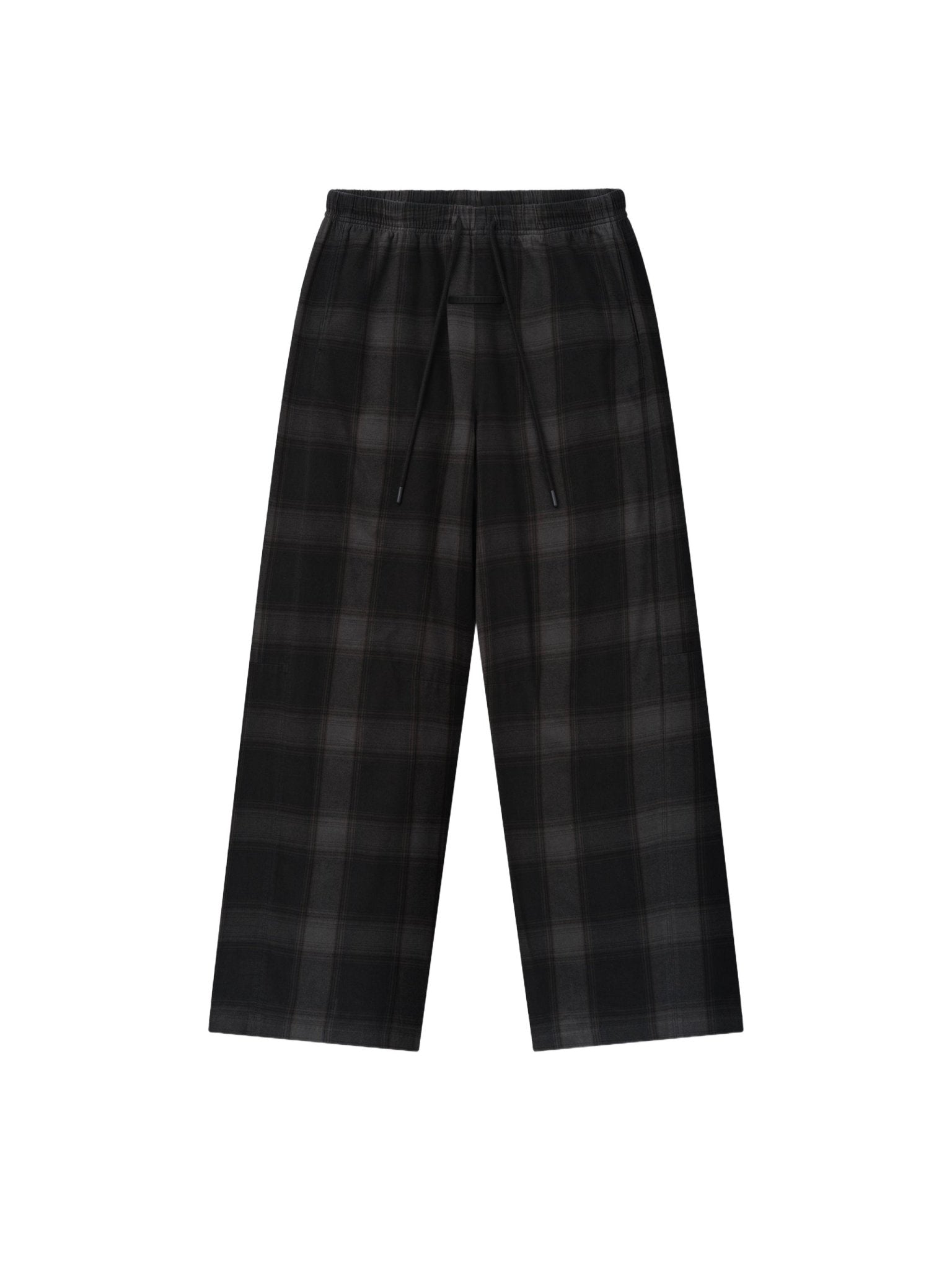 Fear of God Essentials Articulated Lounge Pant Overdyed Vintage Black Plaid - Im Your Wardrobe