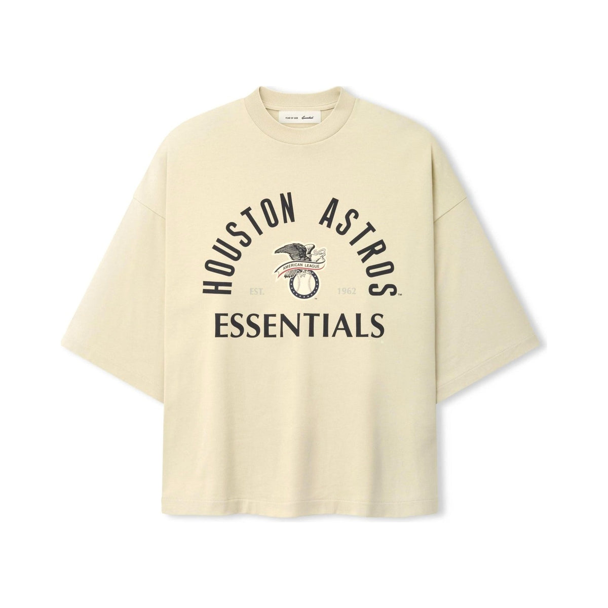 Fear of God Essentials Astros American League Merch Tee Sandstone - Im Your Wardrobe