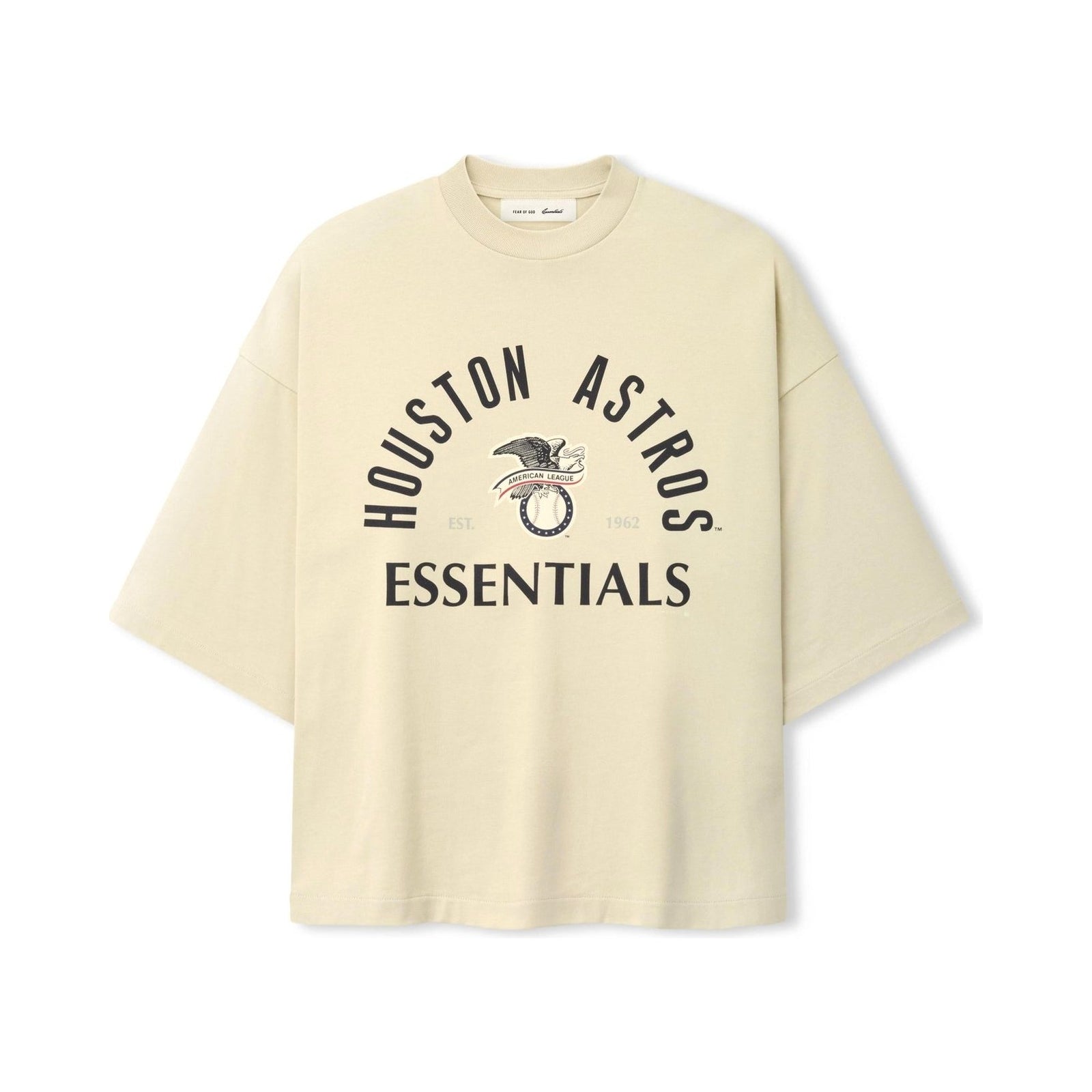 Fear of God Essentials Astros American League Merch Tee Sandstone - Im Your Wardrobe