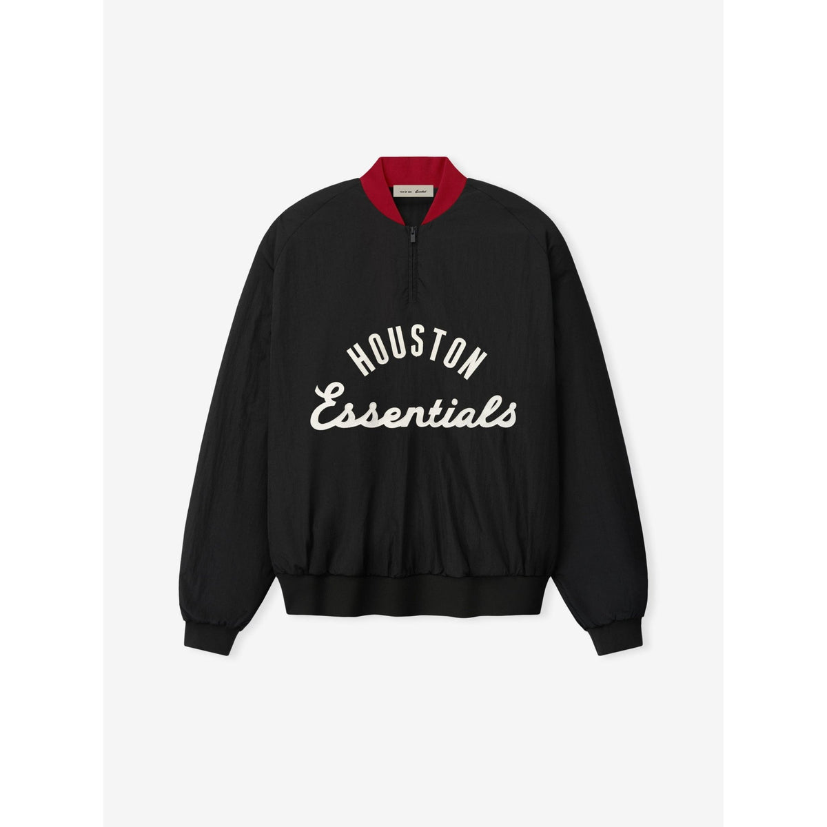Fear of God Essentials Astros Half Zip Pullover Black - Im Your Wardrobe