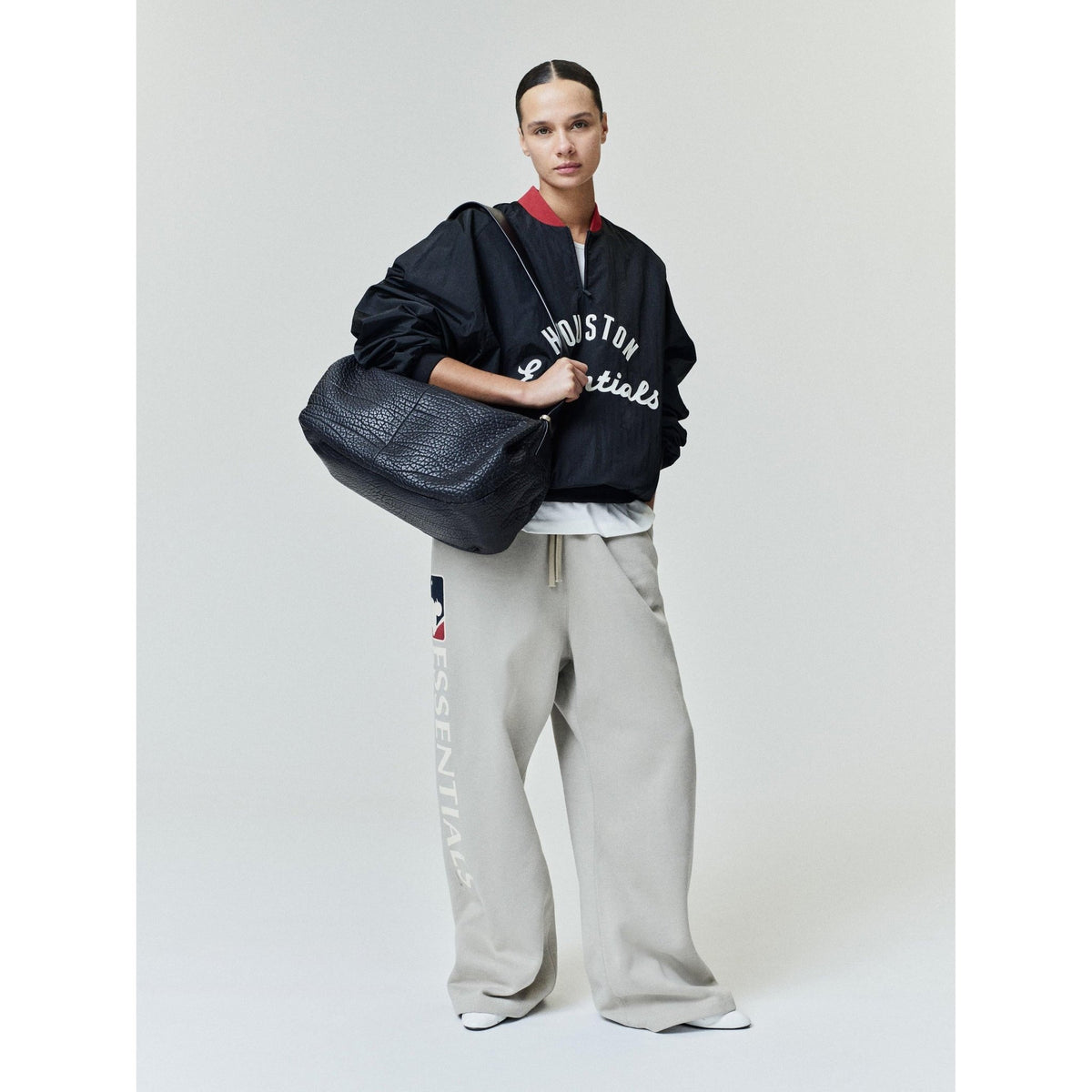 Fear of God Essentials Astros Half Zip Pullover Black - Im Your Wardrobe