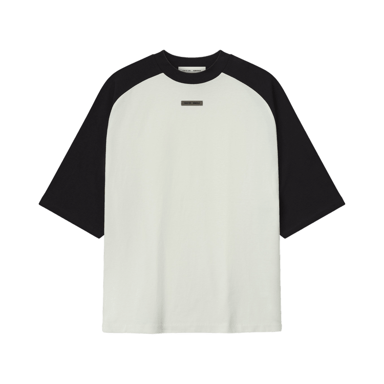 Fear of God Essentials Baseball Tee Ivory Body/Black (SS26) - Im Your Wardrobe