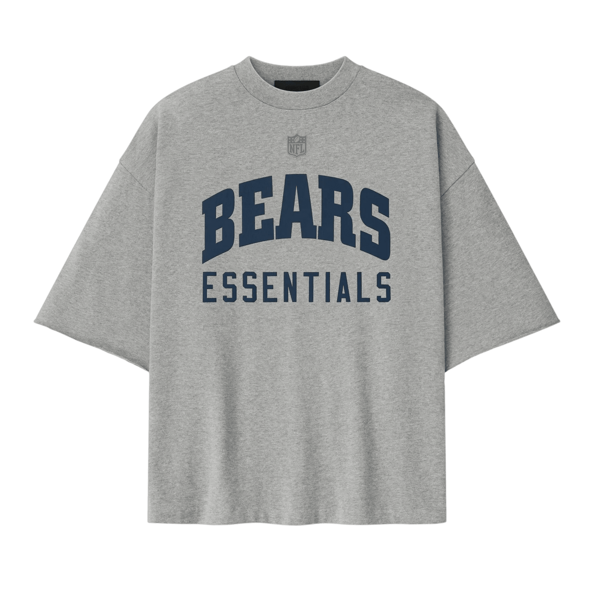 Fear of God Essentials Bears 90s 3/4 Sleeve Football Tee Concrete Heather/Canyon - Im Your Wardrobe