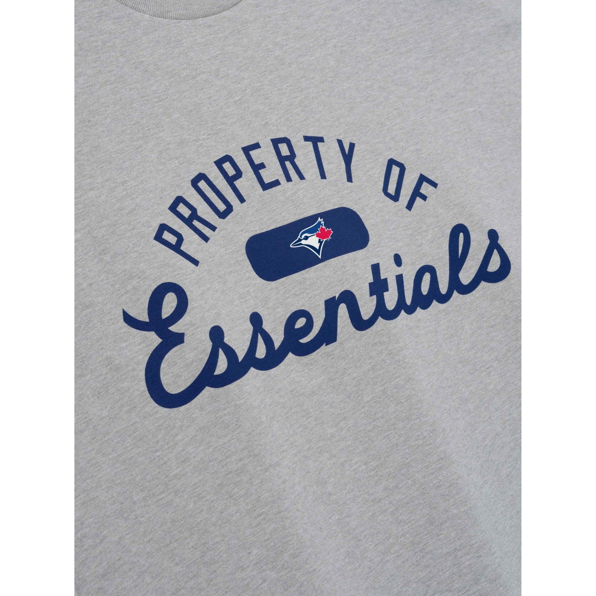 Fear of God Essentials Blue Jays Merch Tee Concrete Heather - Im Your Wardrobe