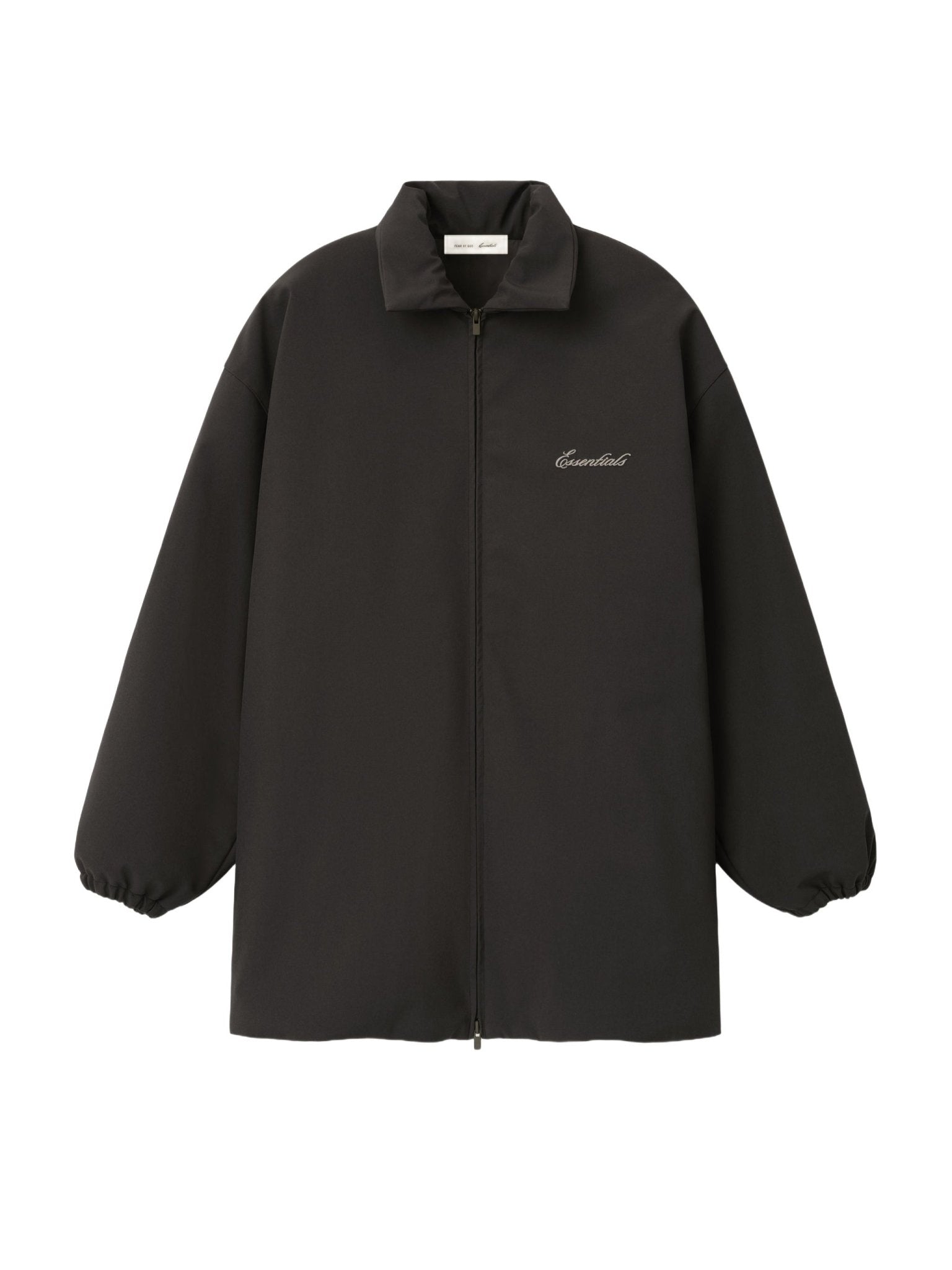 Fear of God Essentials Bonded Nylon Signature Filled Barn Jacket Ink Black - Im Your Wardrobe