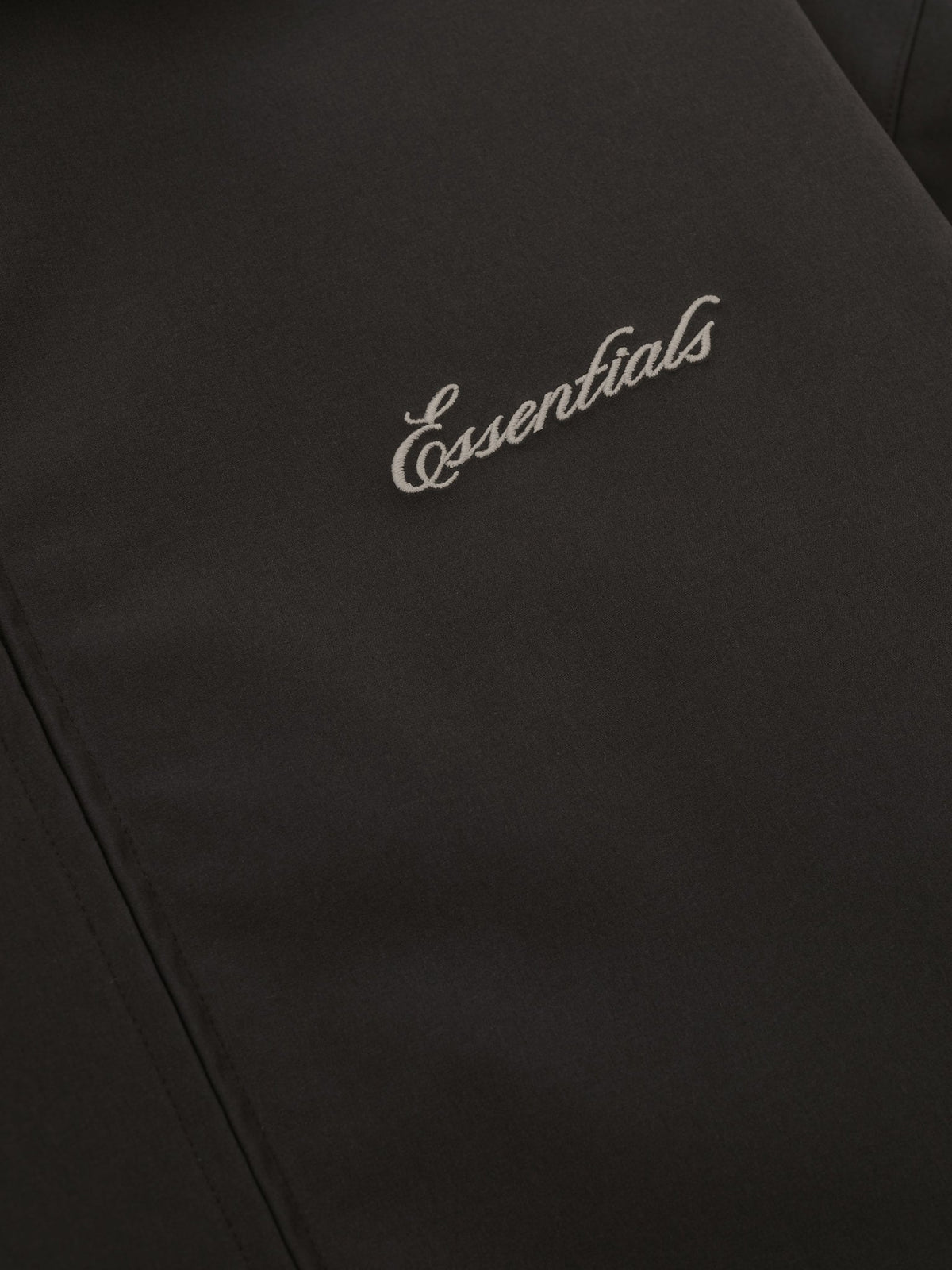 Fear of God Essentials Bonded Nylon Signature Filled Barn Jacket Ink Black - Im Your Wardrobe
