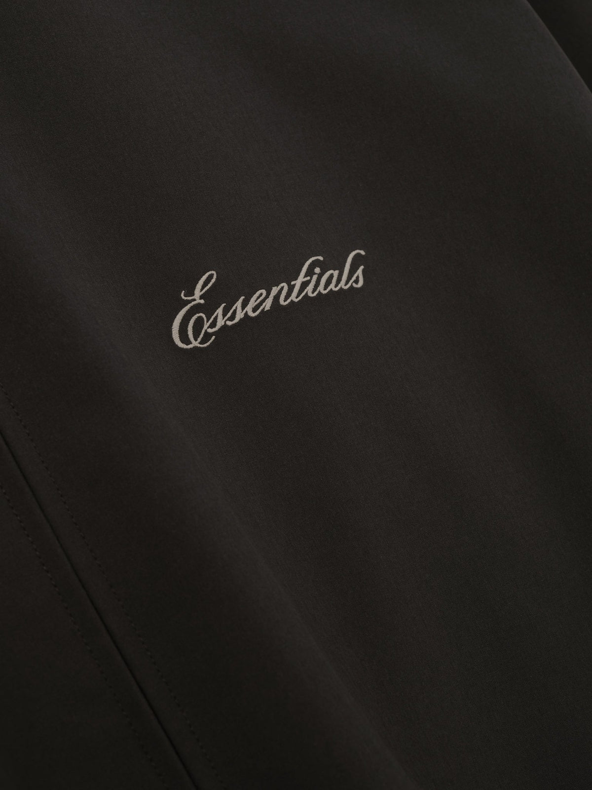 Fear of God Essentials Bonded Nylon Signature Full Zip Track Jacket Ink Black - Im Your Wardrobe
