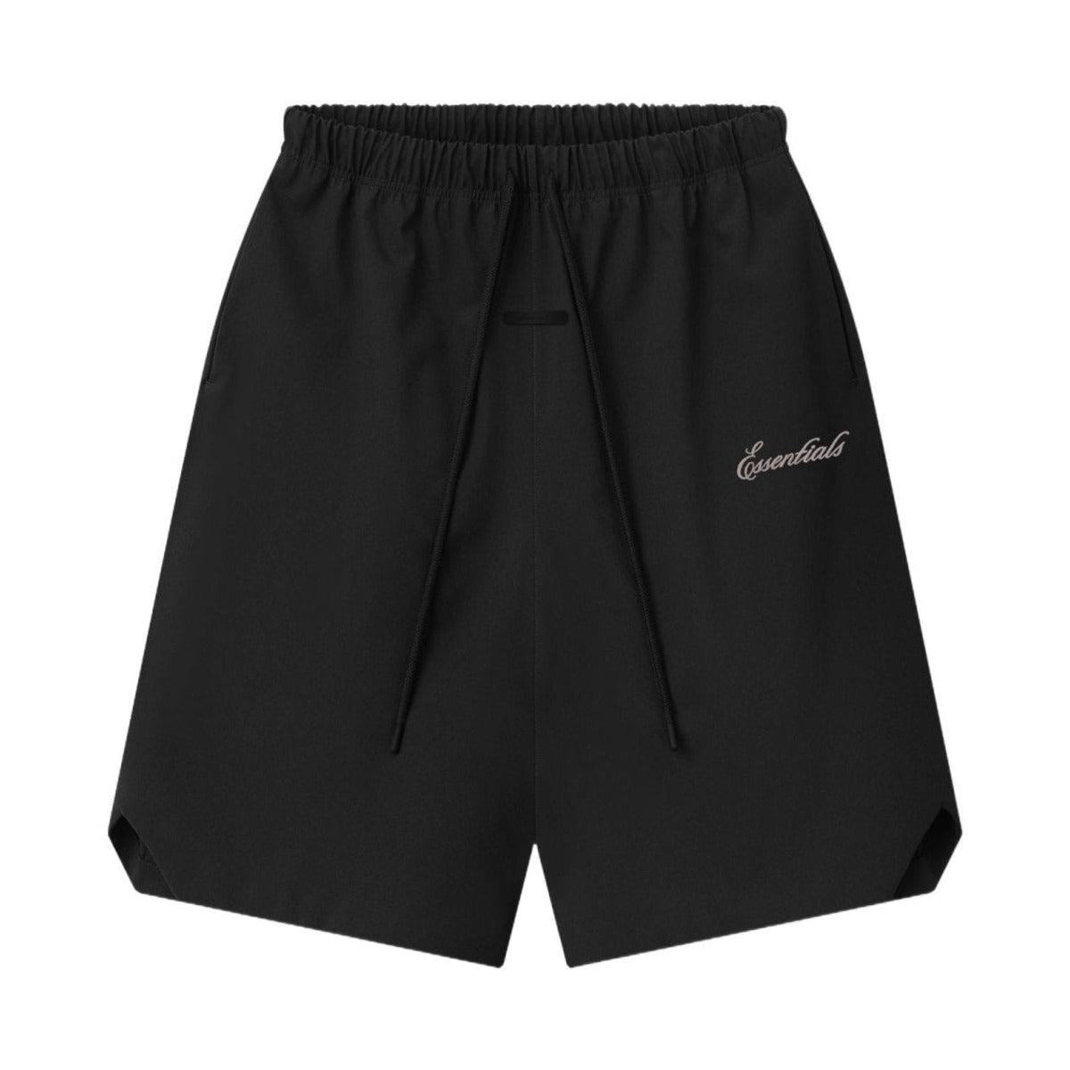 Fear of God Essentials Bonded Nylon Signature Relaxed Short W/ Slit Black - Im Your Wardrobe