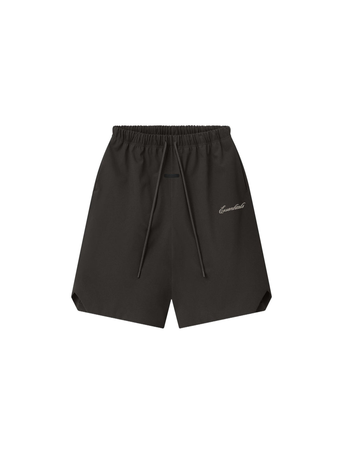 Fear of God Essentials Bonded Nylon Signature Relaxed Short W/ Slit Ink Black - Im Your Wardrobe